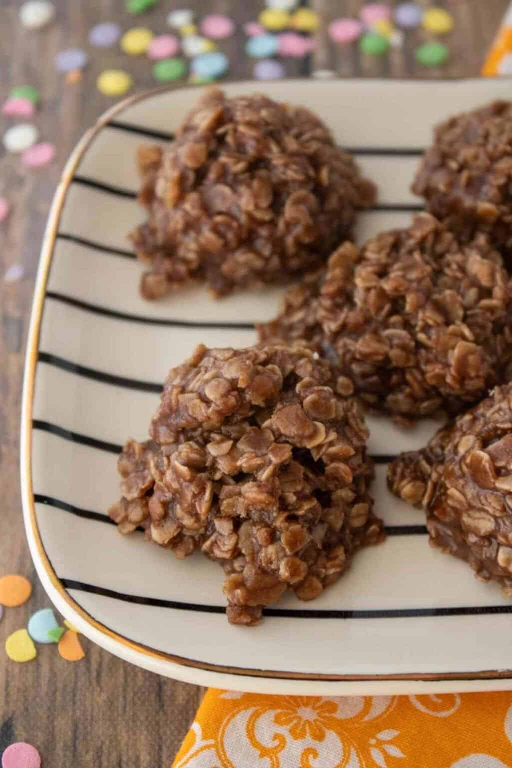 Chocolate No Bake Cookies Without Peanut Butter Mindee S Cooking Obsession