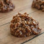 Chocolate No Bake Cookies- No Peanut Butter! No Coconut! Just moist chocolate no bake cookies to help you beat the summer heat! These cookies will disappear as fast as you make them!