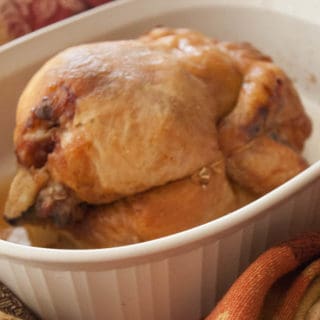 Easy Oven Rotisserie Chicken One ingredient and no special equipment! Get moist, flavorful rotisserie chicken at home with this easy oven rotisserie chicken recipe!