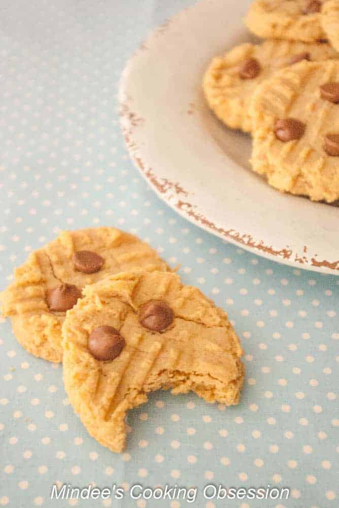 Peanut Butter Cookies Soft, chewy, peanut butter cookies! Add a few chocolate chips the tops and you've got yourself the perfect peanut butter treat! 
