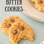 Peanut Butter Cookies pinnable image.