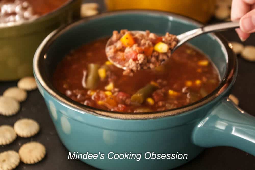 Slow Cooker Vegetable Beef Soup Mindee's Cooking Obsession