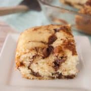 Chocolate Chip Ripple Coffee Cake - Mindee's Cooking Obsession