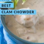 Pinnable image 5 for clam chowder.