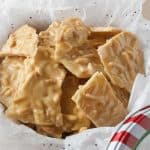 Almond Brittle The nutty flavor of this almond brittle is so addictive! Don't be intimidated by making this homemade candy. It is as easy to make as it is irresistable!