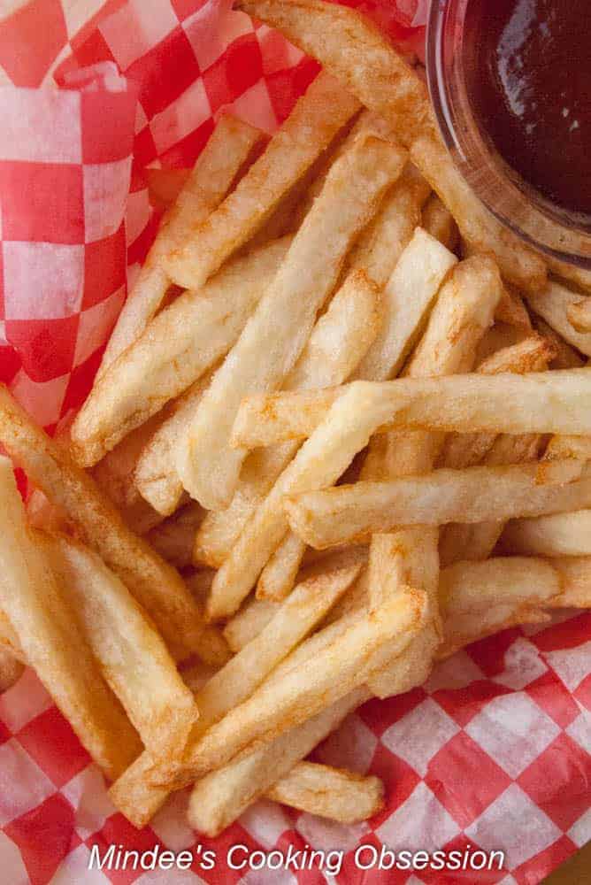 Drive-In Style French Fries Drive-In style french fries are to die for! Their crispy, golden outsides with soft, potato-y insides make any dinner something special!