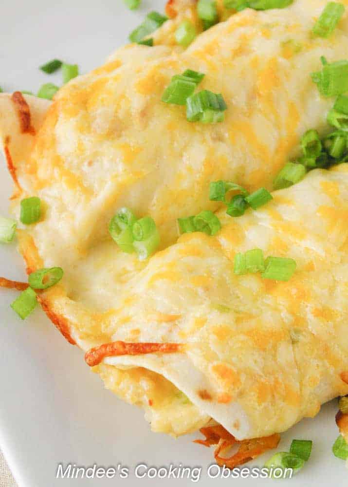 Cheesy Chicken Enchiladas - Mindee's Cooking Obsession
