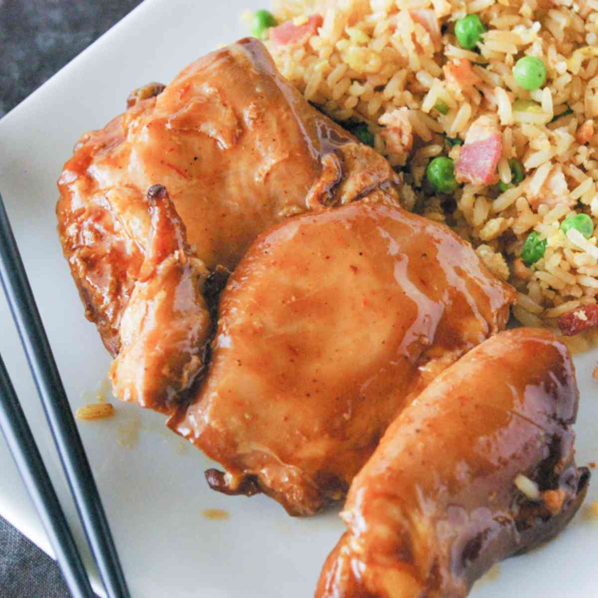 honey Barbecue chicken thighs