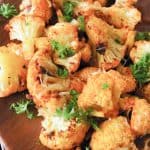 Smokey Parmesan Roasted Cauliflower Smokey parmesan roasted cauliflower is a flavorful side dish that will bring a little pop to any meal! Don't be surprised if you can't stop eating it!