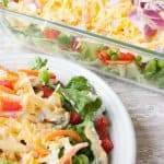 Facebook image for layered summer salad.