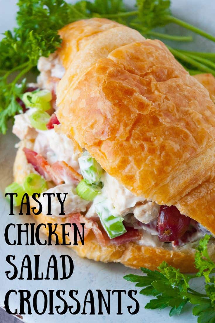 Tasty Chicken Salad Croissants - Mindee's Cooking Obsession