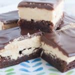 Fudgy Peanut Butter Brownies- a rich chocolate and peanut butter dessert that easy to make!