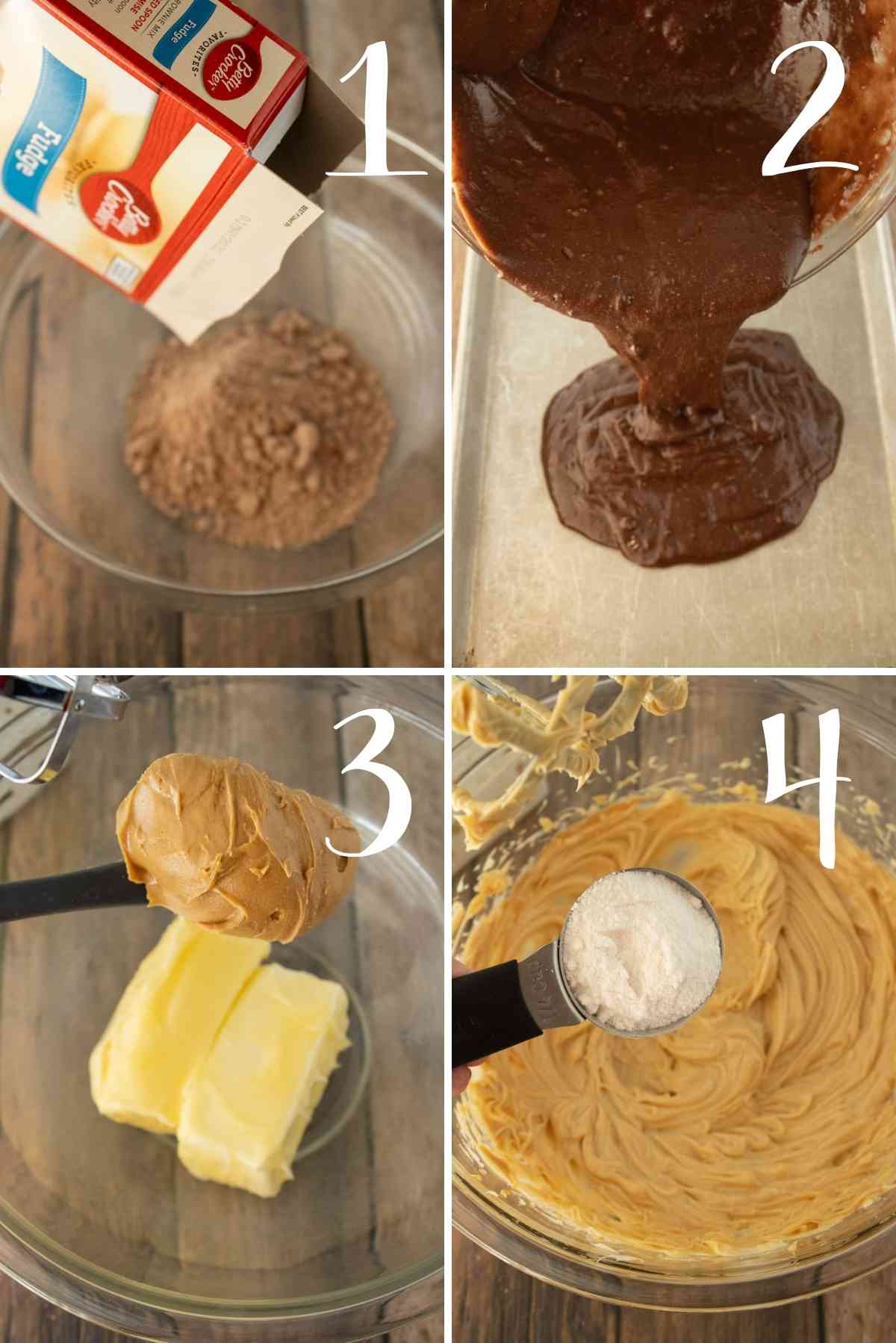 Prepare the brownie mix according to package or use your favorite brownie recipe!