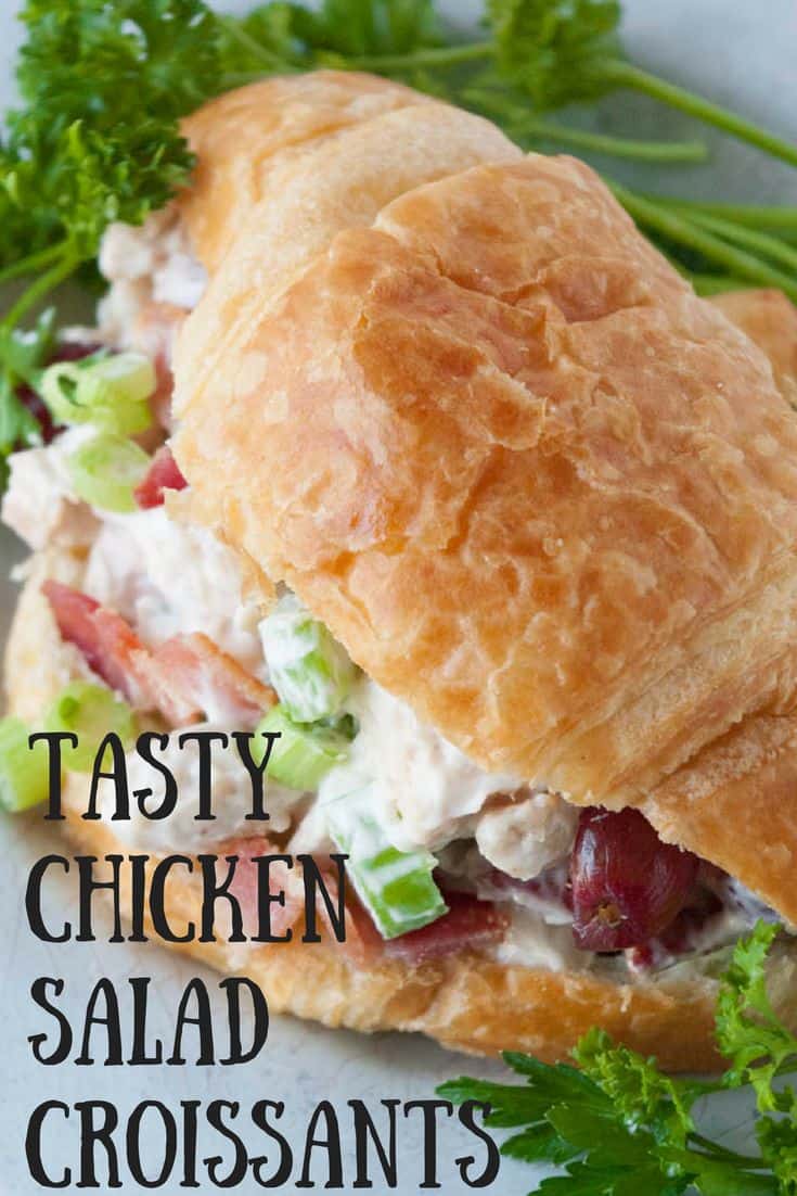 Tasty Chicken Salad Croissants - Mindee's Cooking Obsession