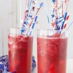 Tropical Berry Party Punch- a simple, non-alcoholic slushy punch that is perfect for a party!