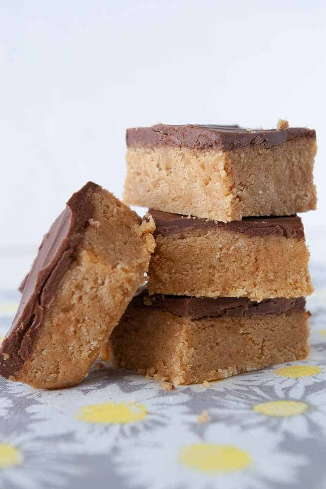 A stack of cookie butter bars.