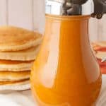 Pumpkin Pie Syrup - Do you love the pumpkin flavors of fall? Drizzle this pumpkin pie syrup on pancakes, waffles or french toast! You'll love it!