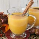 Sore Throat Soothing Hot Cider- Have you caught a cold this season and need something to warm you up and soothe that scratchy throat? Try this simple sore throat soothing hot cider!