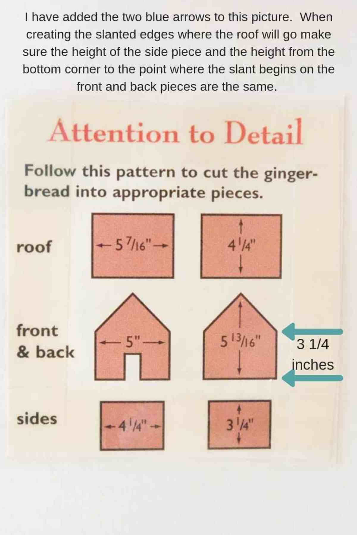 Free Printable Small Gingerbread House Template E START 