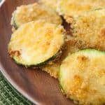 Pinnable image 2 for crispy fried zucchini.