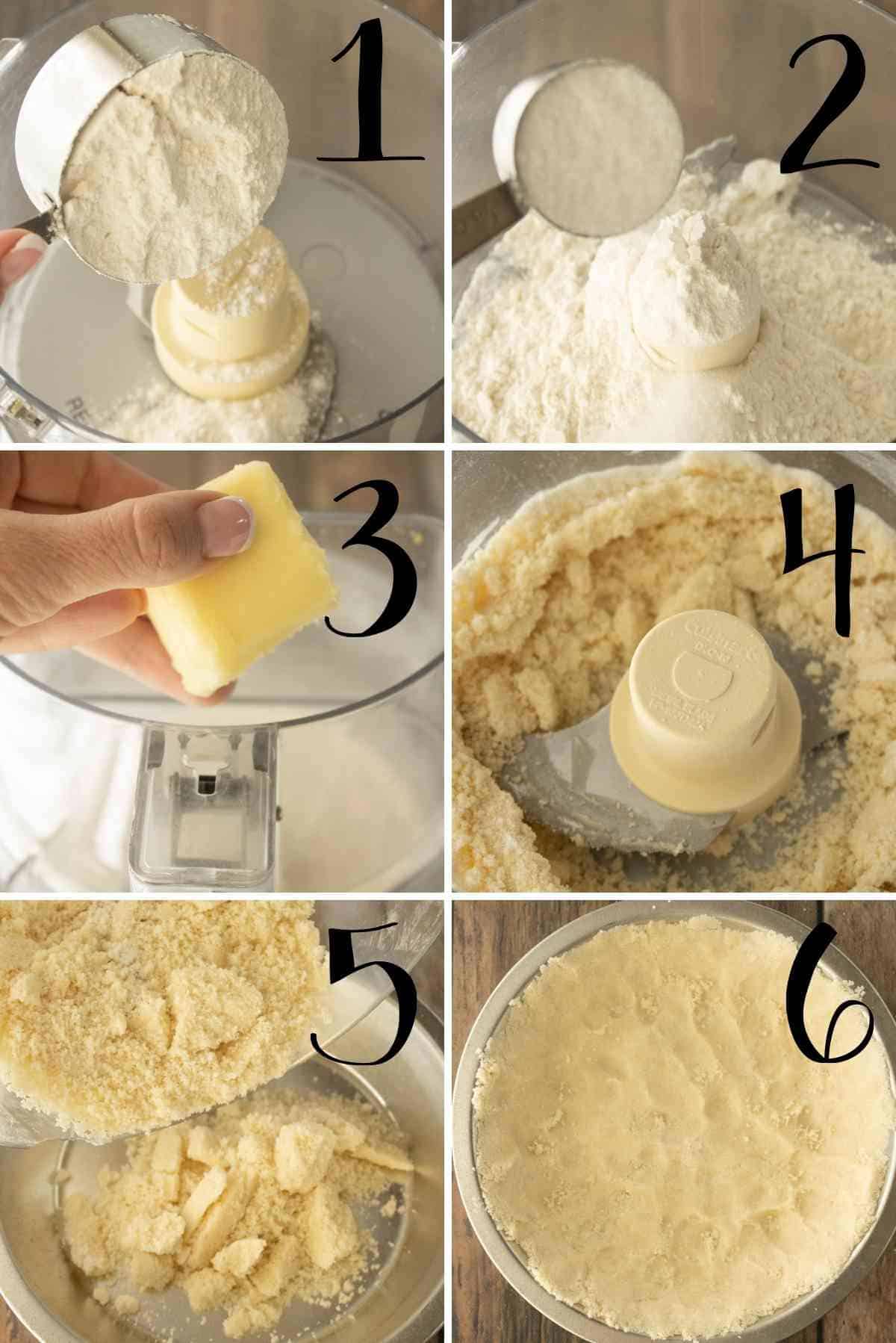 How to make the shortbread crust.