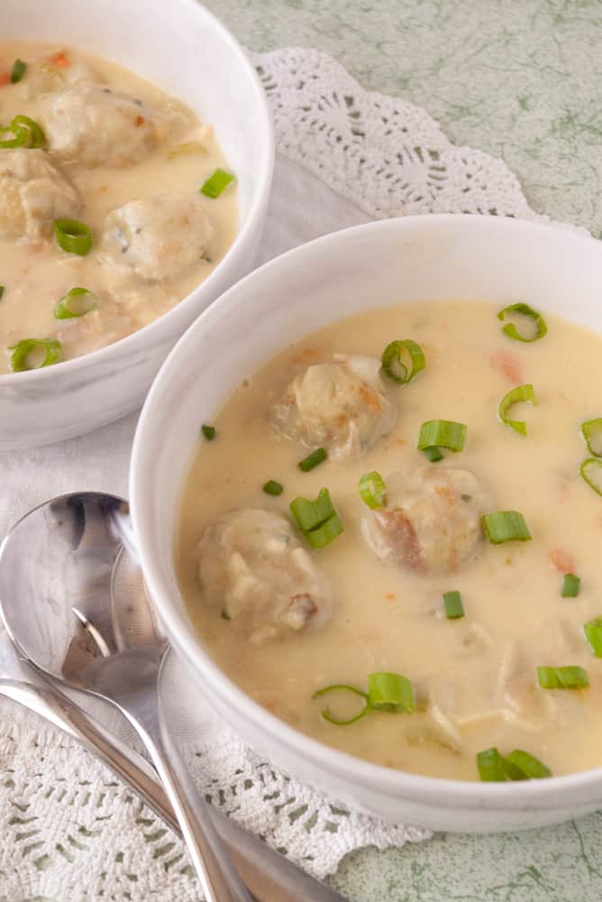 Leftover Turkey Soup & Stuffing Dumplings - Mindee's Cooking Obsession