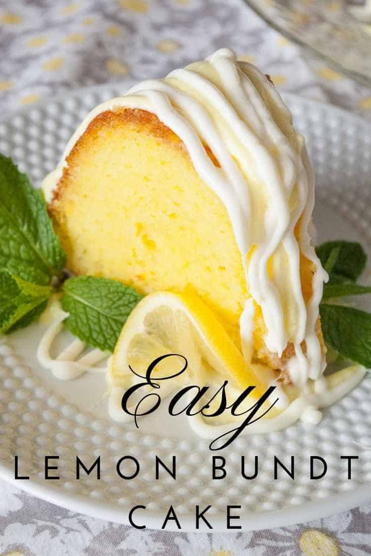 Easy Lemon Bundt Cake Mindee's Cooking Obsession