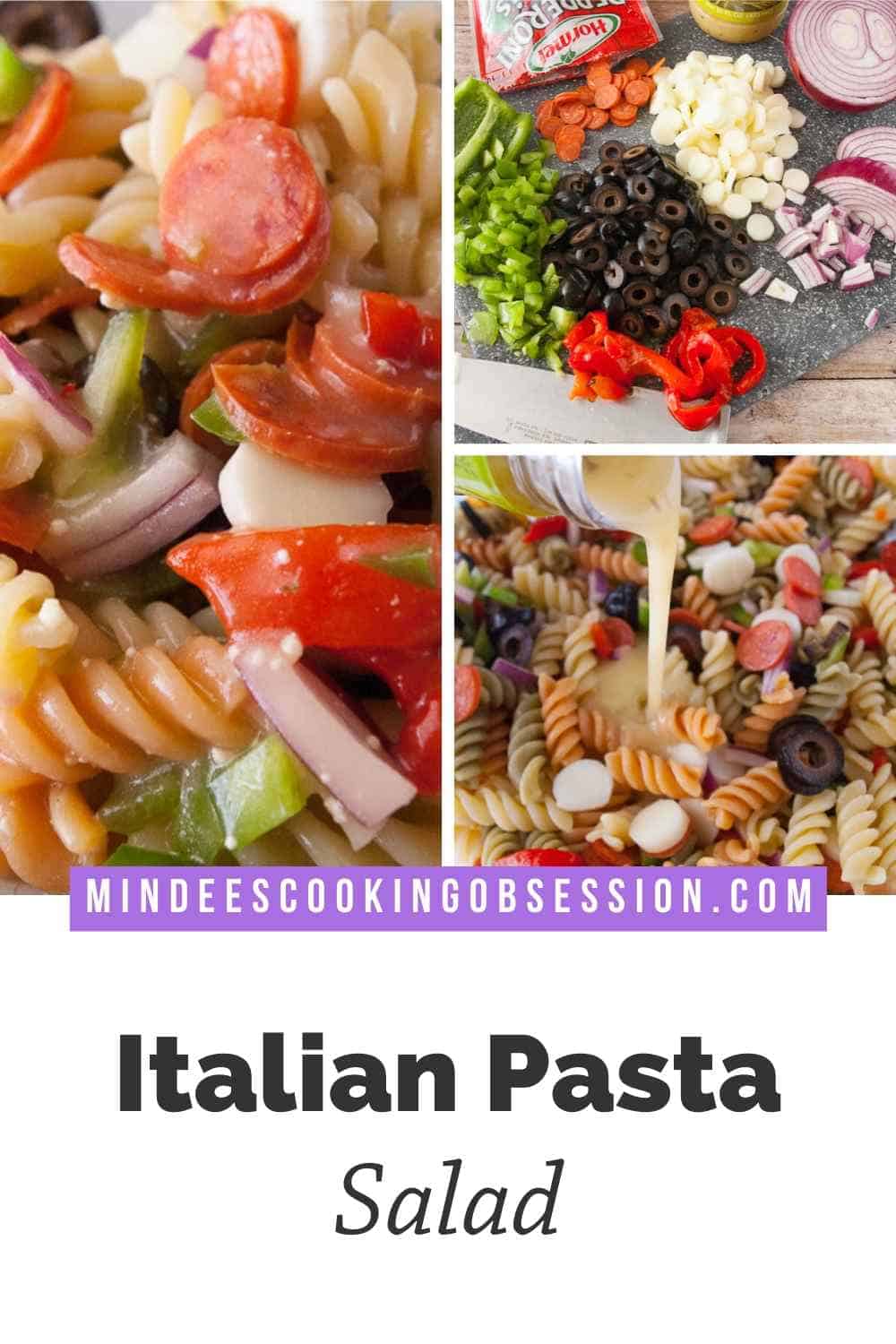 Zesty Italian Pasta Salad Mindee's Cooking Obsession