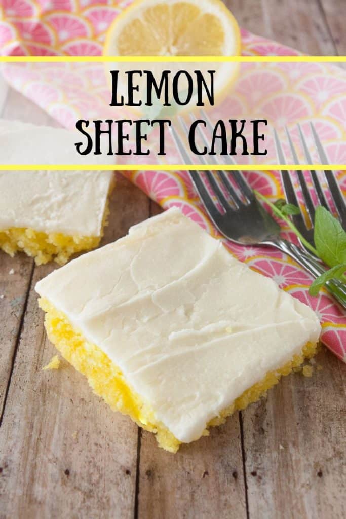 Lemon Sheet Cake - Mindee's Cooking Obsession