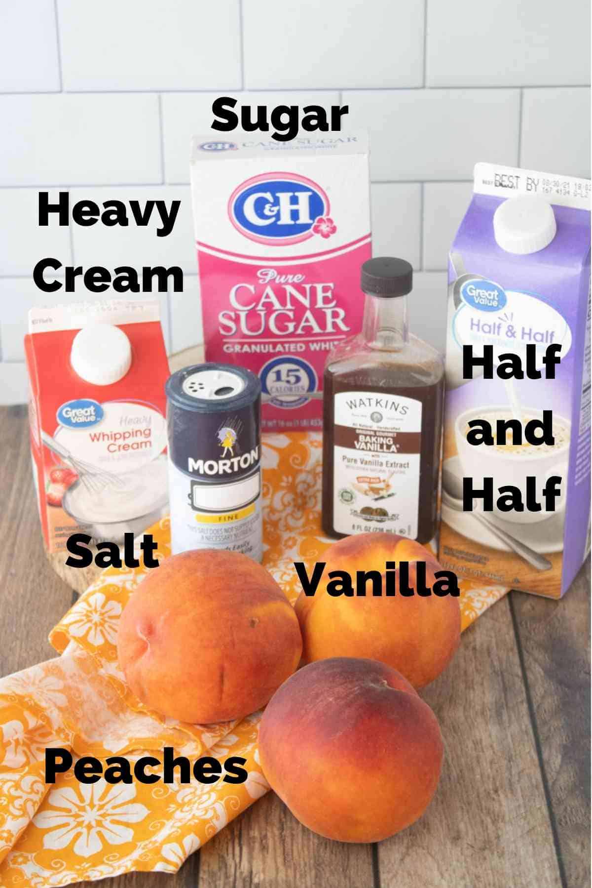 Just six ingredients for this homemade ice cream!