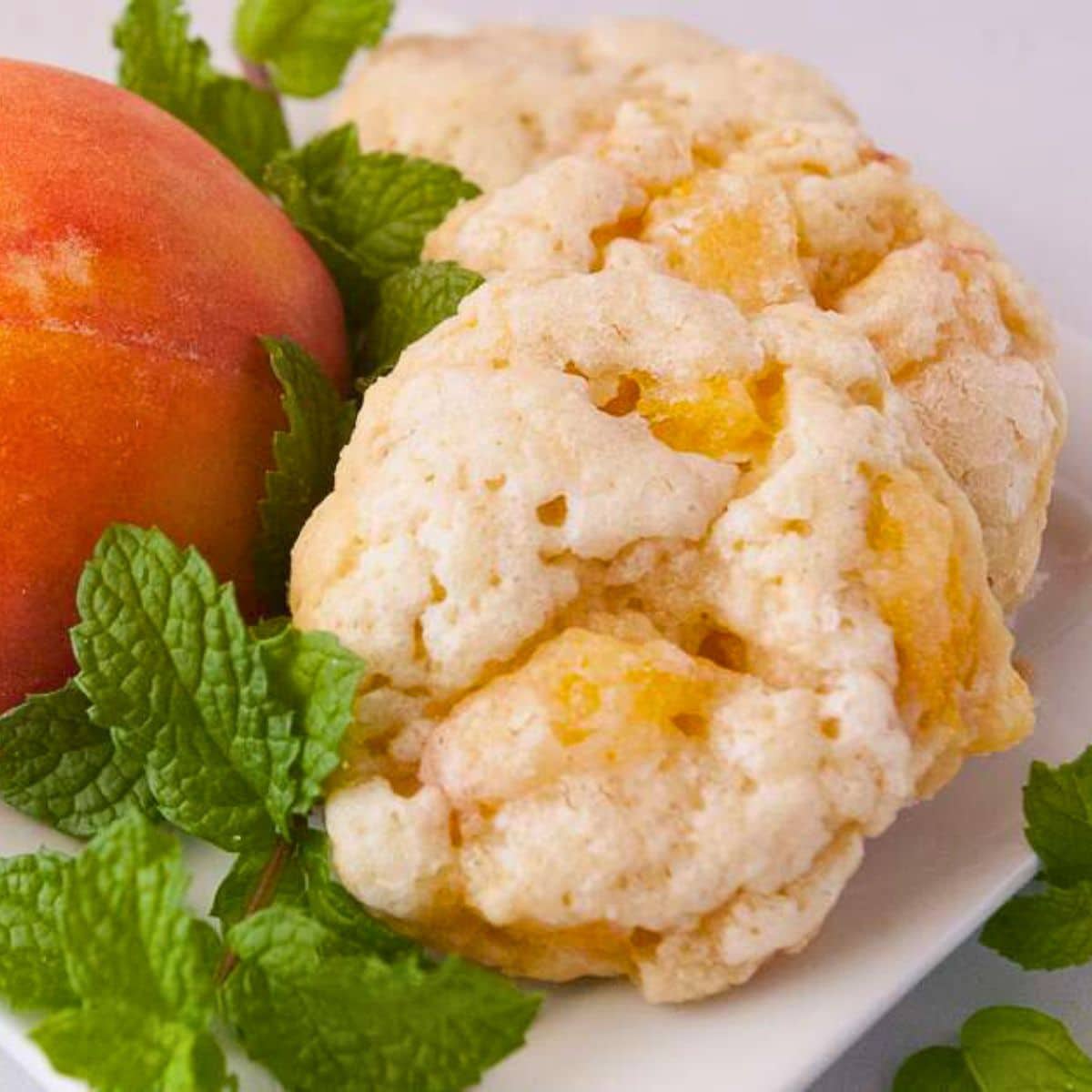 Fresh Peach Scones - Peanut Blossom