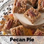 Pinnable image 3 for pecan pie bars.