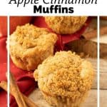 Pinnable image 6 for apple cinnamon muffins.