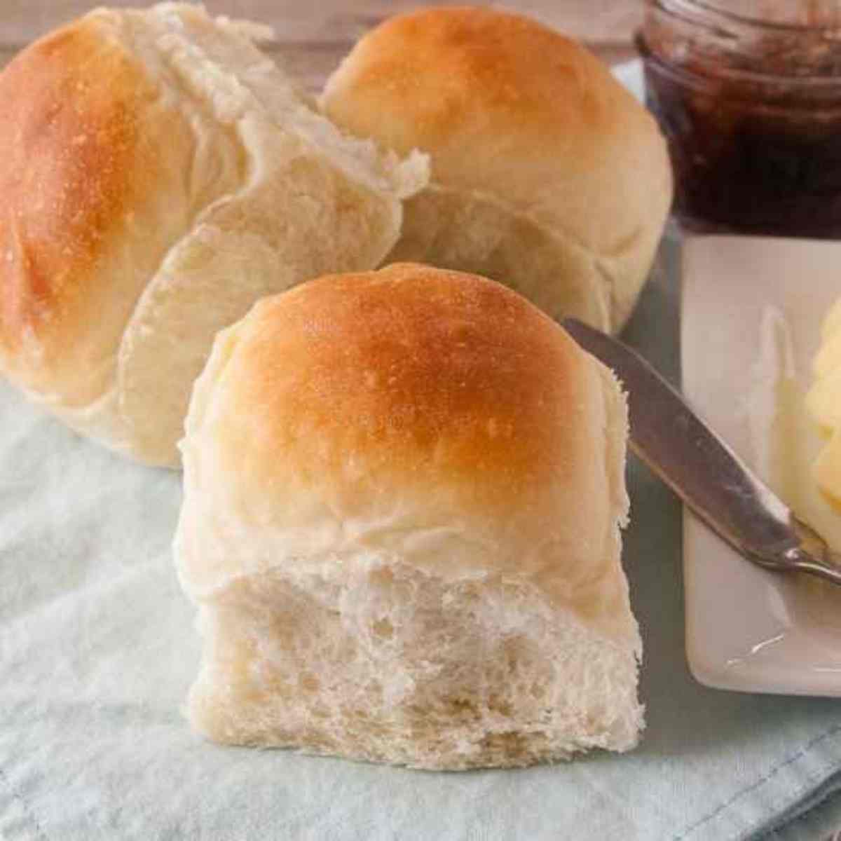 90 Minute Dinner Rolls (Easy Yeast Rolls for Beginners) - Mindee's ...