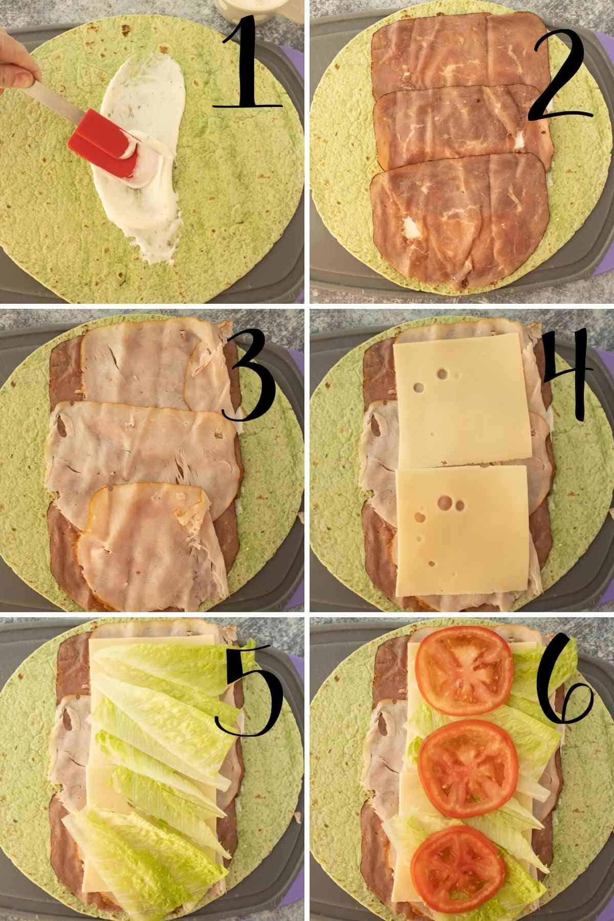 First 6 steps to making these wraps.
