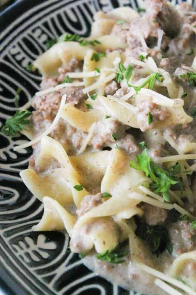 Easy Ground Beef Stroganoff - Mindee's Cooking Obsession