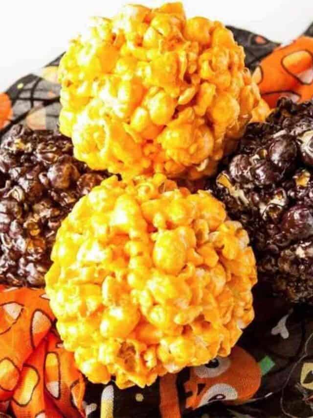 Halloween Marshmallow Popcorn Balls Story