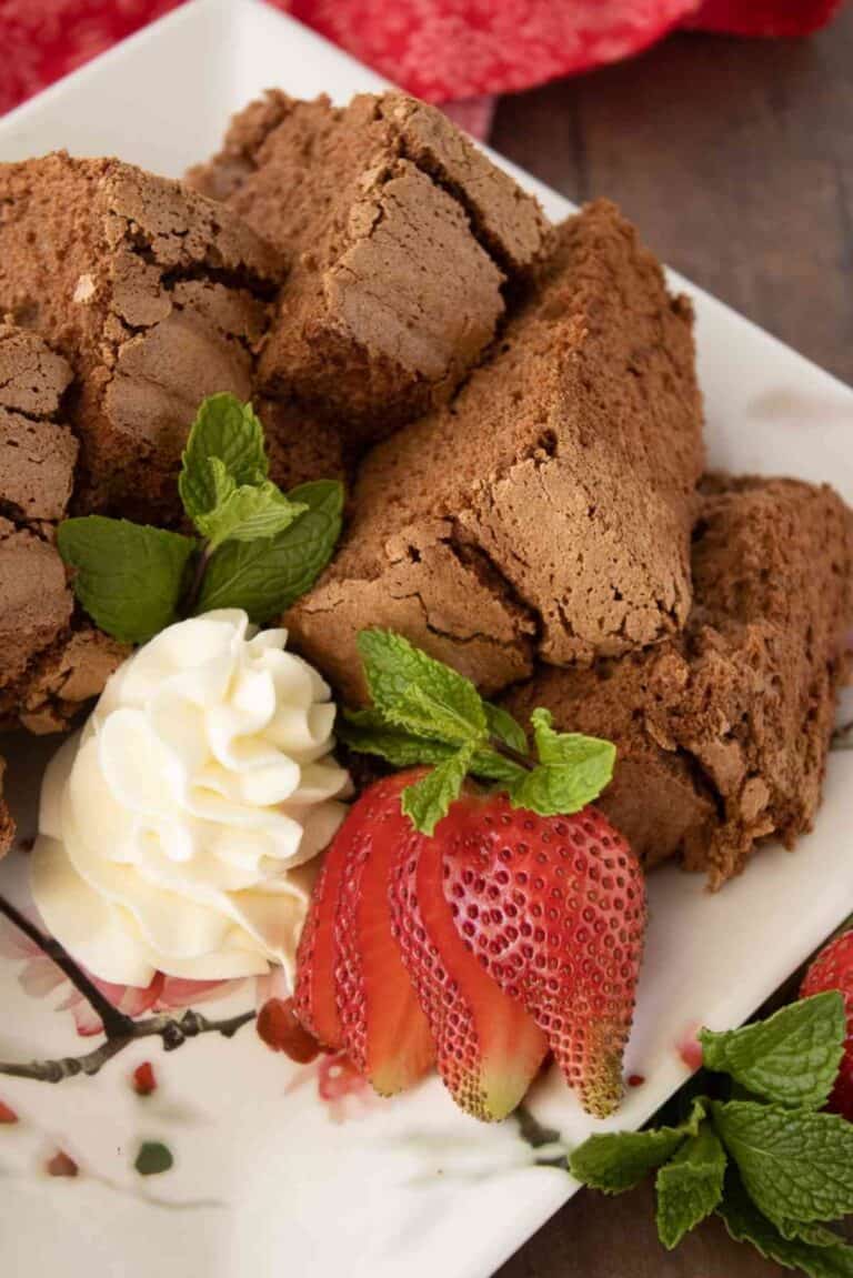 Indulgent Chocolate Angel Food Cake Mindee's Cooking Obsession
