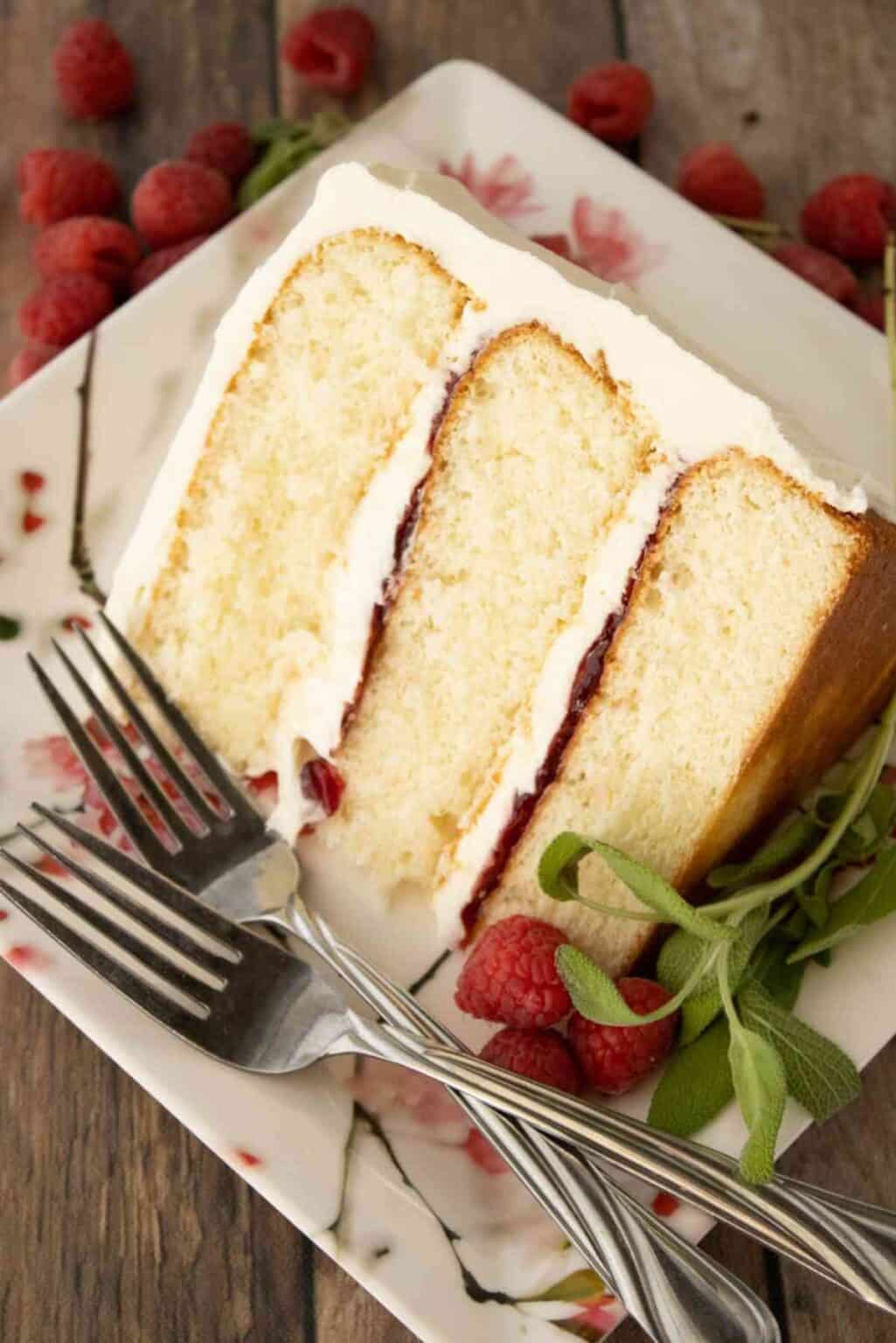 Vanilla Raspberry Cake - Mindee's Cooking Obsession