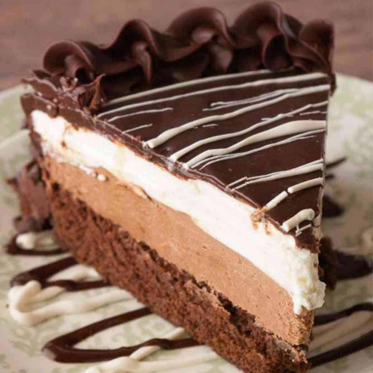 Brownie and Nutella Mousse Cake - Julie Marie Eats