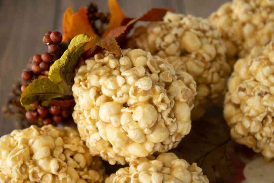 Caramel Popcorn Balls - Ashlee Marie - real fun with real food