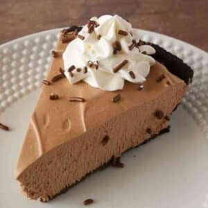Irresistible Chocolate Mousse Pie.