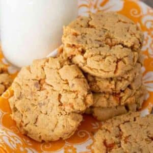 Chewy Butterfinger Cookies.