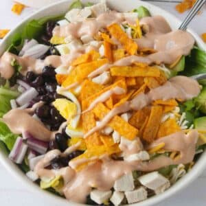Southern BBQ Chicken Salad with Barbecue Ranch Dressing