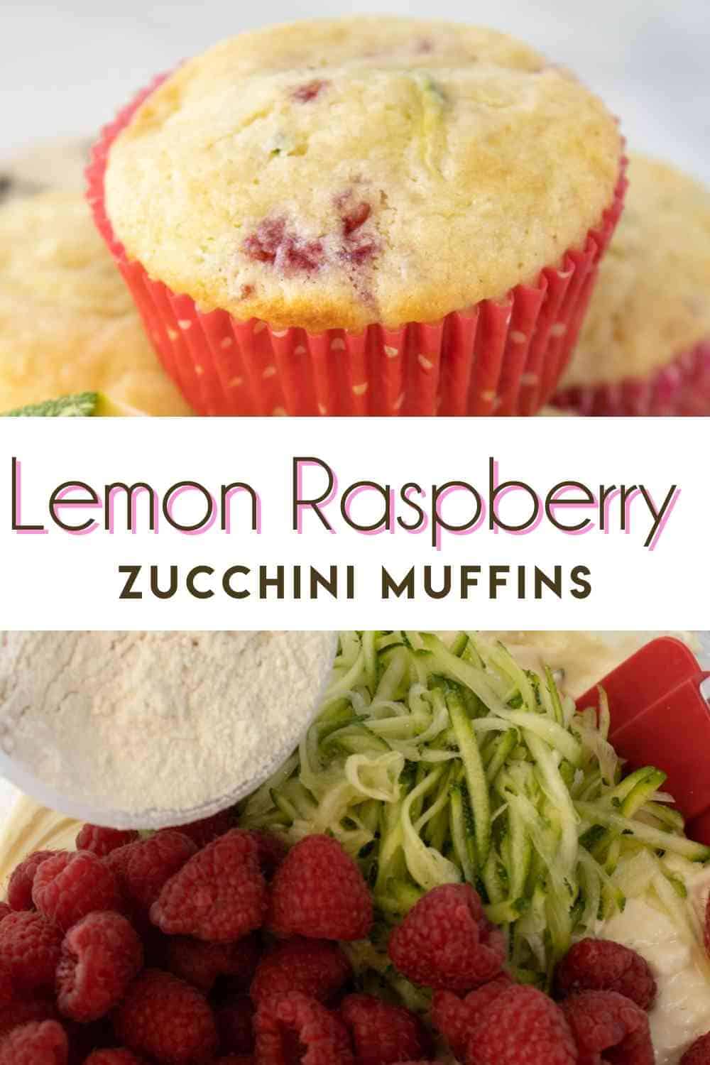 Lemon Raspberry Zucchini Muffins Recipe - Mindee's Cooking Obsession