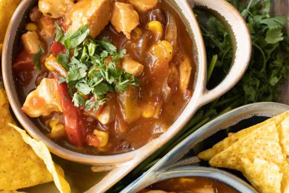 Crockpot Chicken Fajita Soup - Mindee's Cooking Obsession