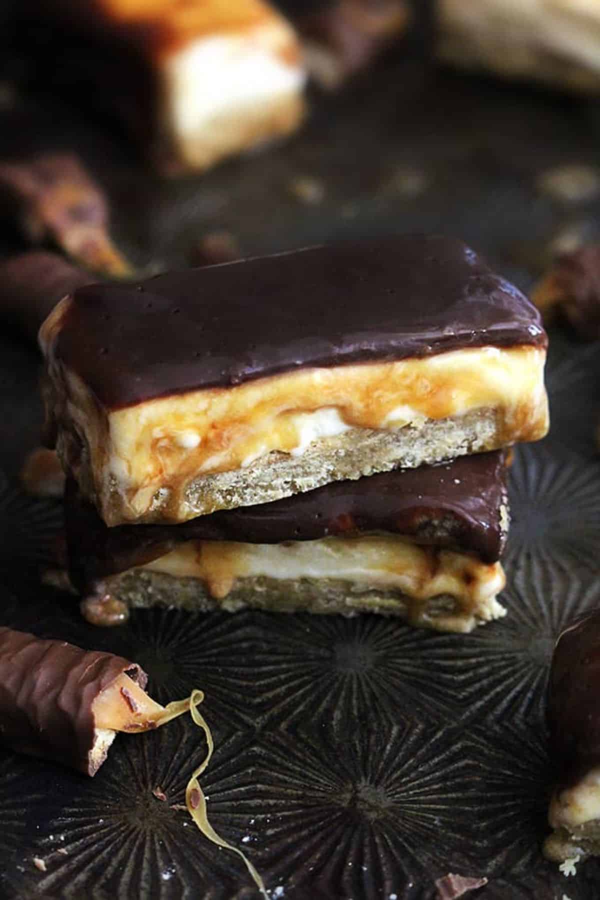 Two Twix Ice Cream Bars.