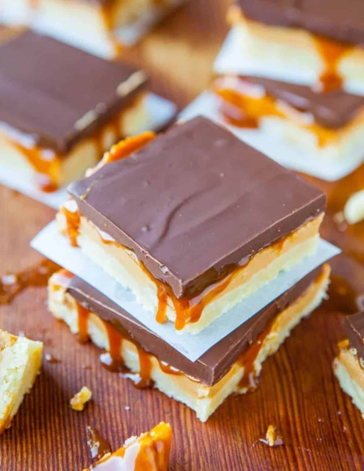 Peanut Butter Caramel Twix Bars