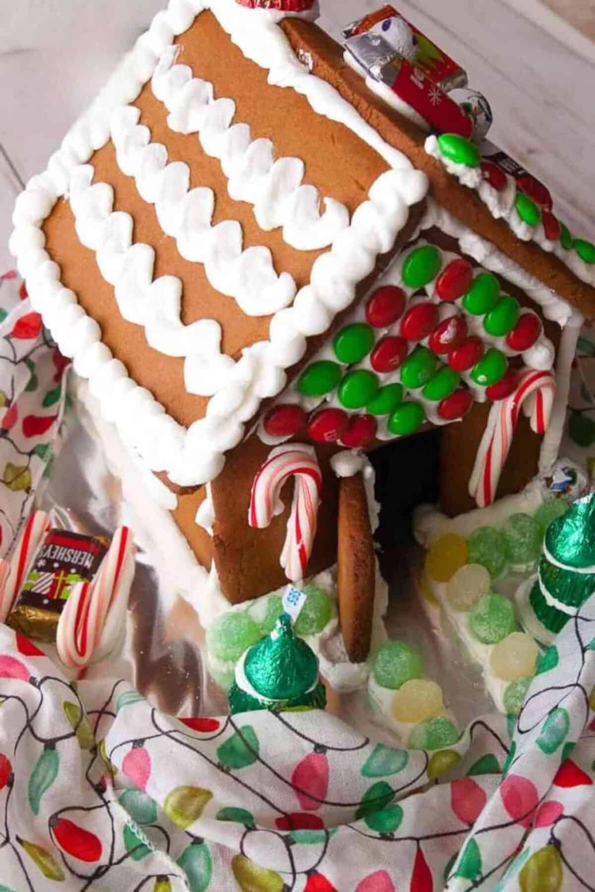 Delicious DIY Gingerbread House.