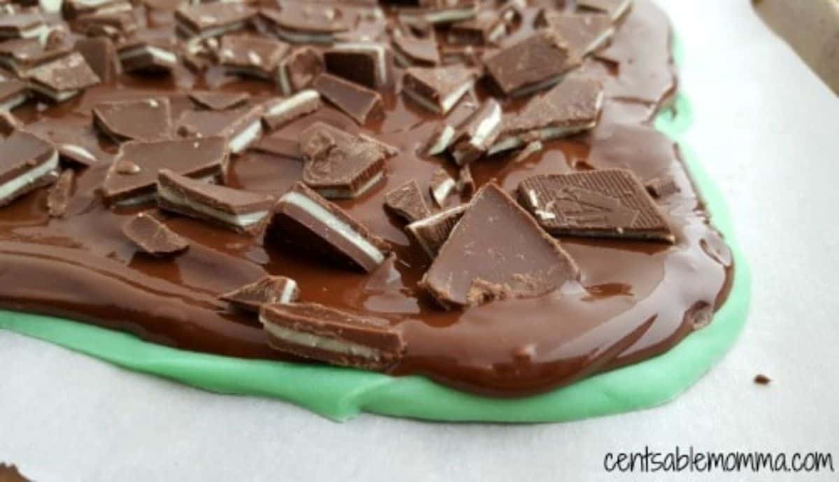 Grasshopper Mint Chocolate Barks